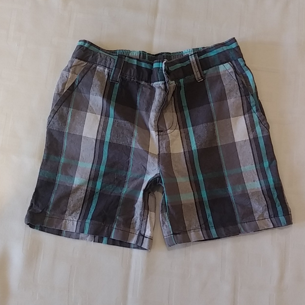 U.S. Polo Assn. Blue/Grey Plaid Shorts Size 3T - Picture 1 of 8
